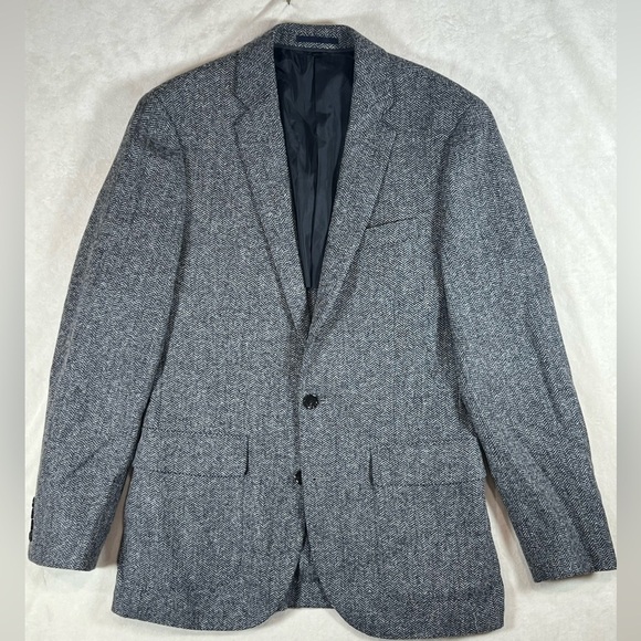 J. Crew Ludlow 38R British Moon Herringbone Classic Gray Brown Blazer - Picture 1 of 13